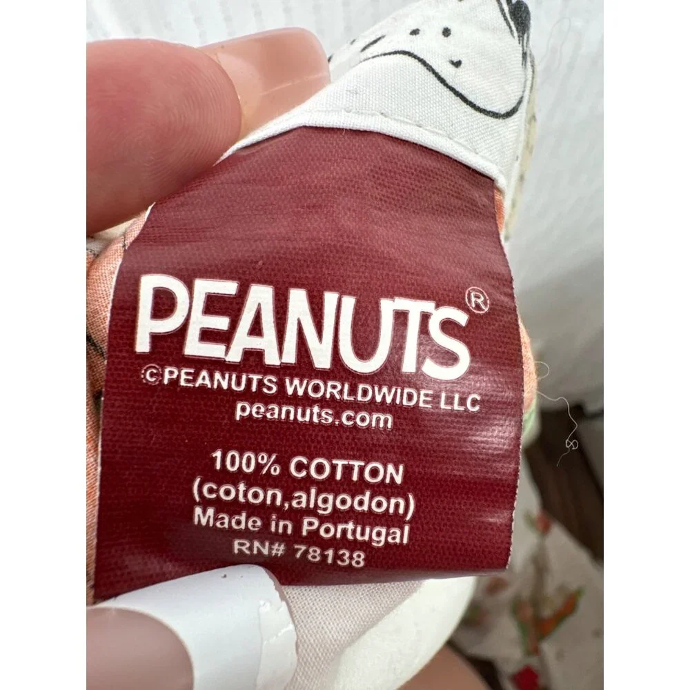 Peanuts Great Pumpkin Flat Sheet Twin Cotton Halloween Snoopy Charlie Brown